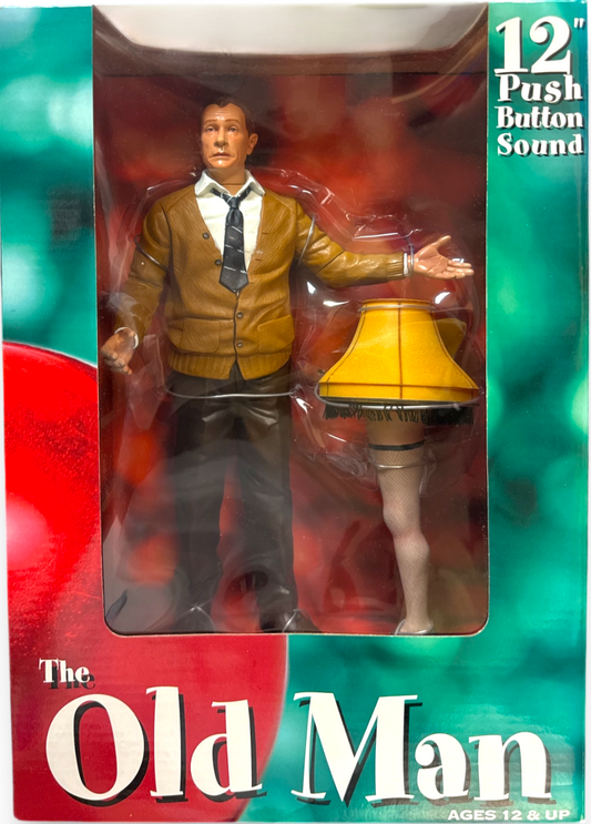 A Christmas Story 12" Action Figure -The Old Man & Leg Lamp Push Button Figure
