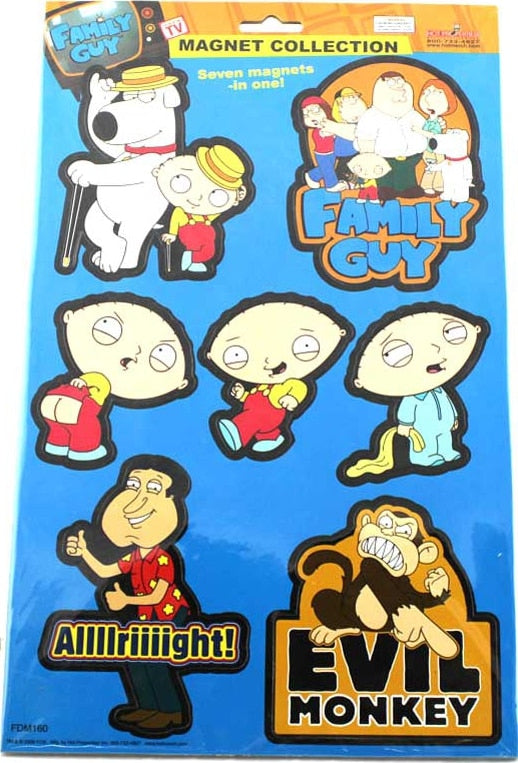 Family Guy - 7 Piece Set Including 3 Stewies - Magnet Set