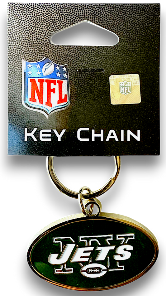 Football NFL - New York Jets Keychain - Officially licensed High Polished Chrome & Enamel