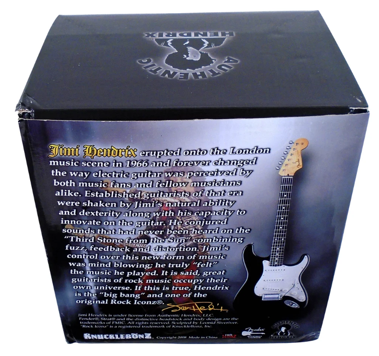 Jimi Hendrix 2008 KnuckleBonz Rock Iconz Guitar Hero Statue – Limited Edition Color Version