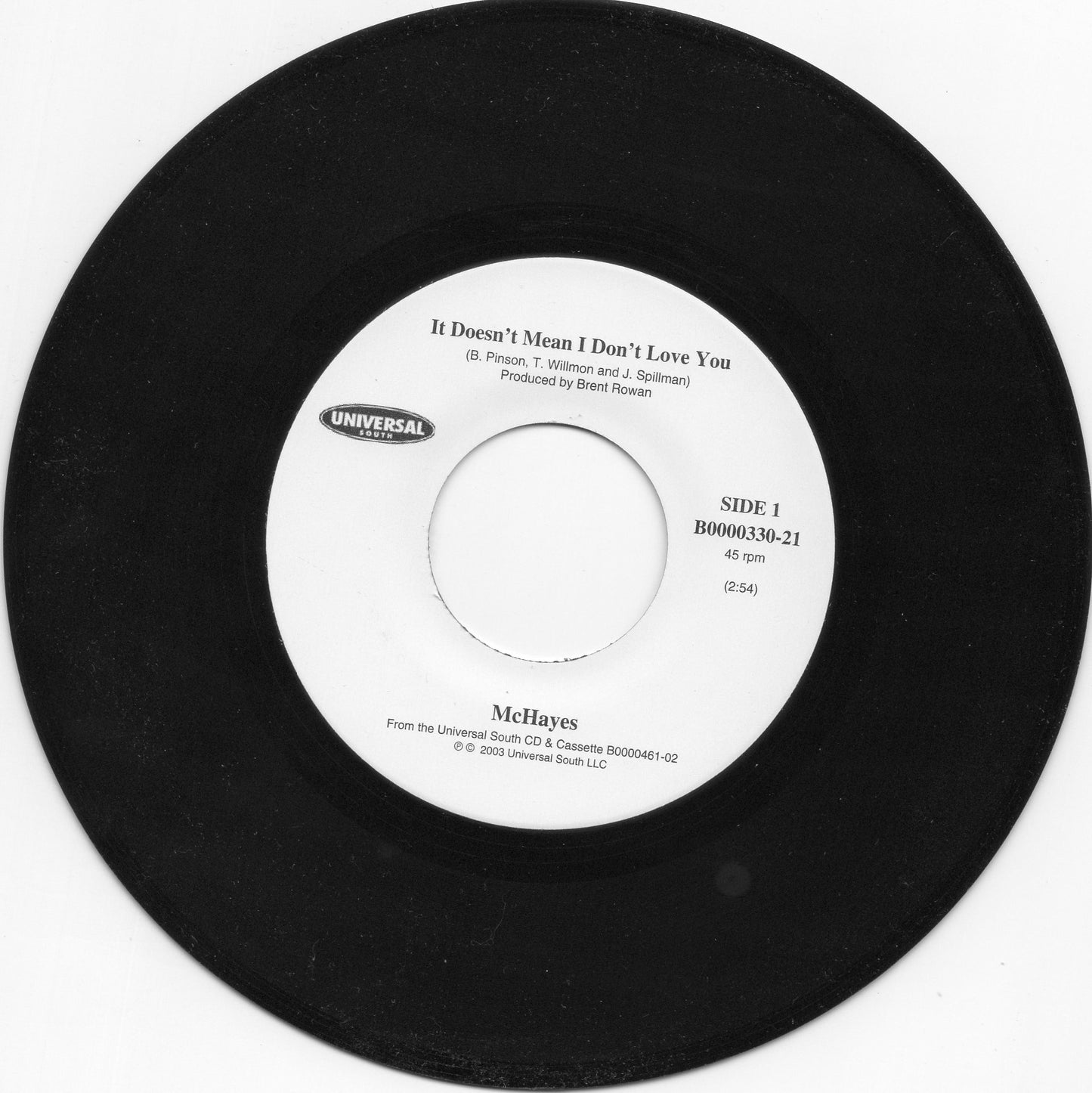 McHayes It Doesn't Mean I Don't Love You / Wrong Kind of Right