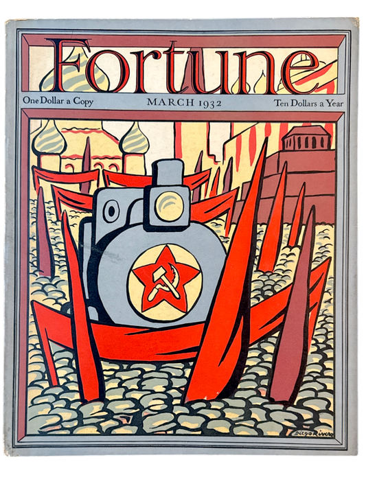 Fortune Magazine – March 1932 – Vol. 5 No. 3 – Diego Rivera Cover – Near Mint