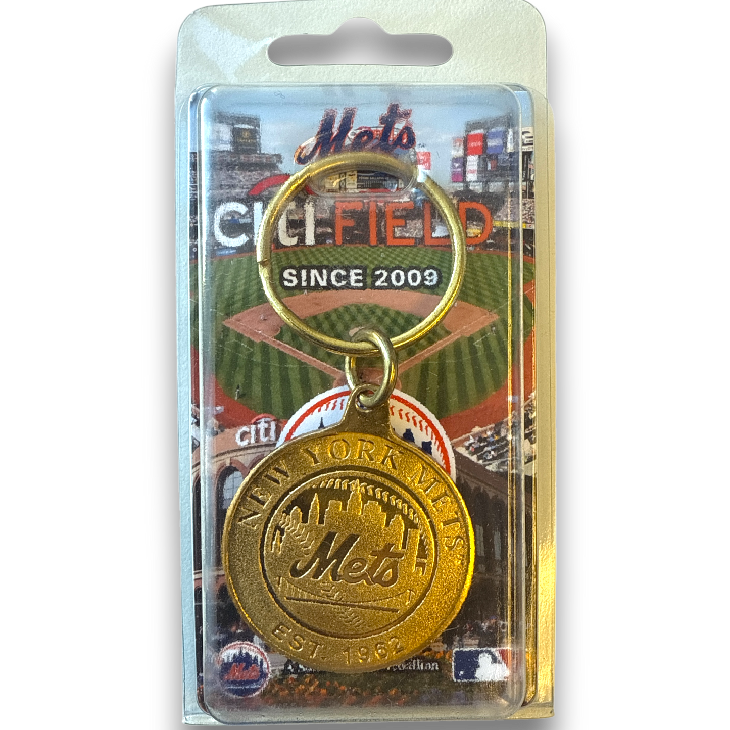 Baseball - New York Mets - Bronze Key Chain