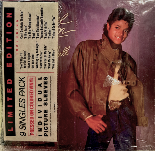 Michael Jackson - 9 -Vinyl Singles Set.- RED VINYL CBS Records UK (New & Mint)
