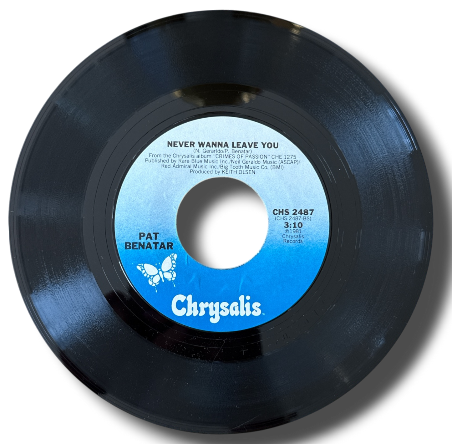 Pat Benatar – Treat Me Right / Never Wanna Leave You 1981 7" Vinyl Single