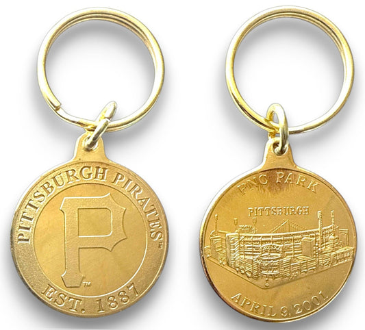 MLB - Baseball - Pittsburgh Pirates Bronze Key Chain - Highland Mint