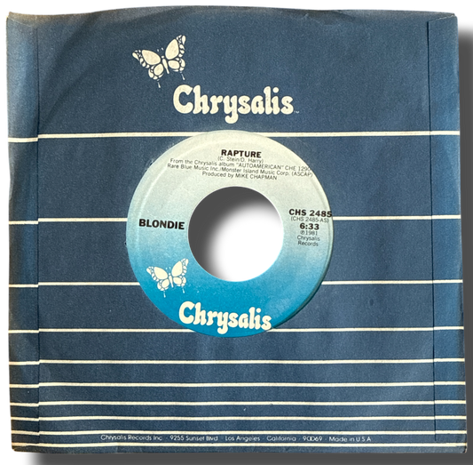 Blondie - Rapture / Walk Like Me 7" Single 45 rpm (NEW & Mint)