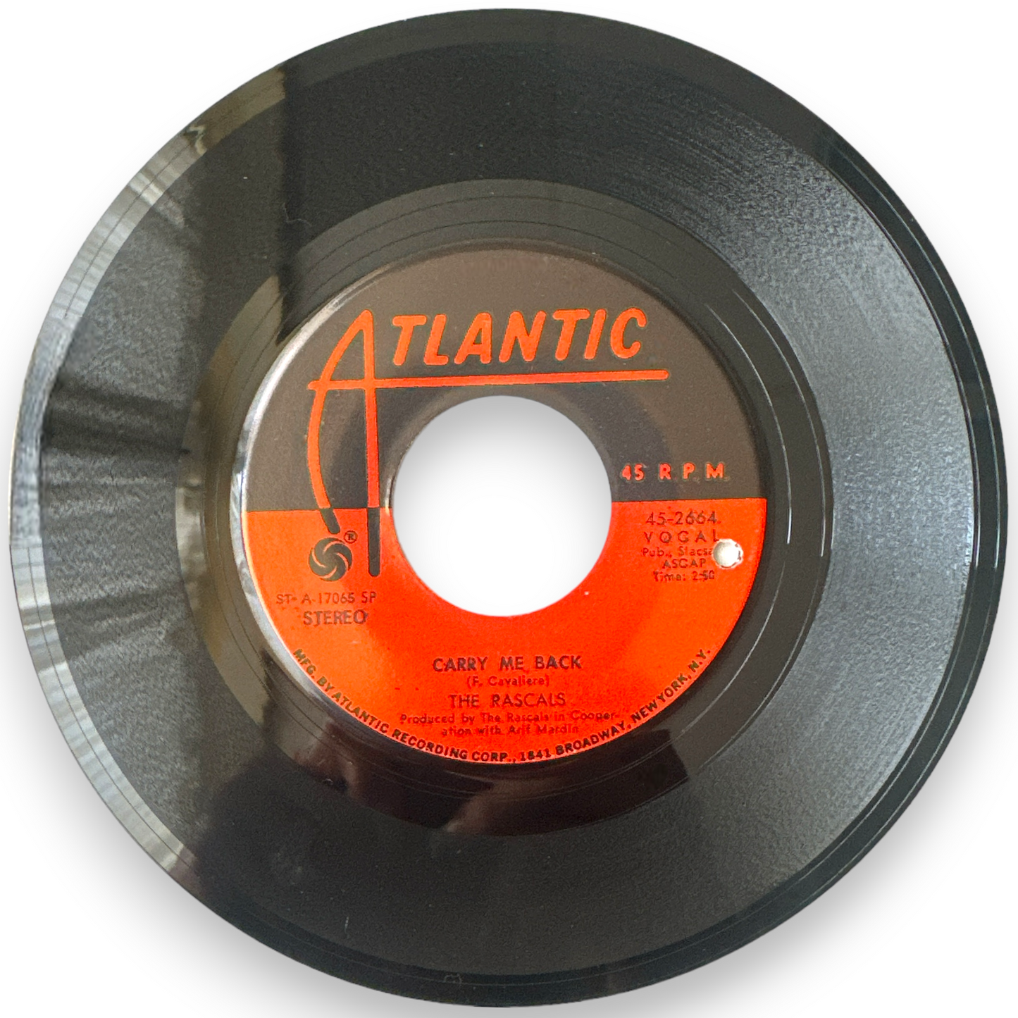 The Rascals - Carry Me Back B/W Real Thing (7" Vinyl, 45 RPM)