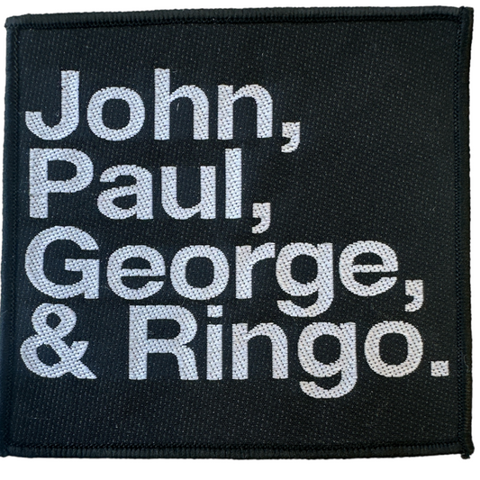 The Beatles - John, Paul, George, & Ringo Sew-On / Iron-On Patch New