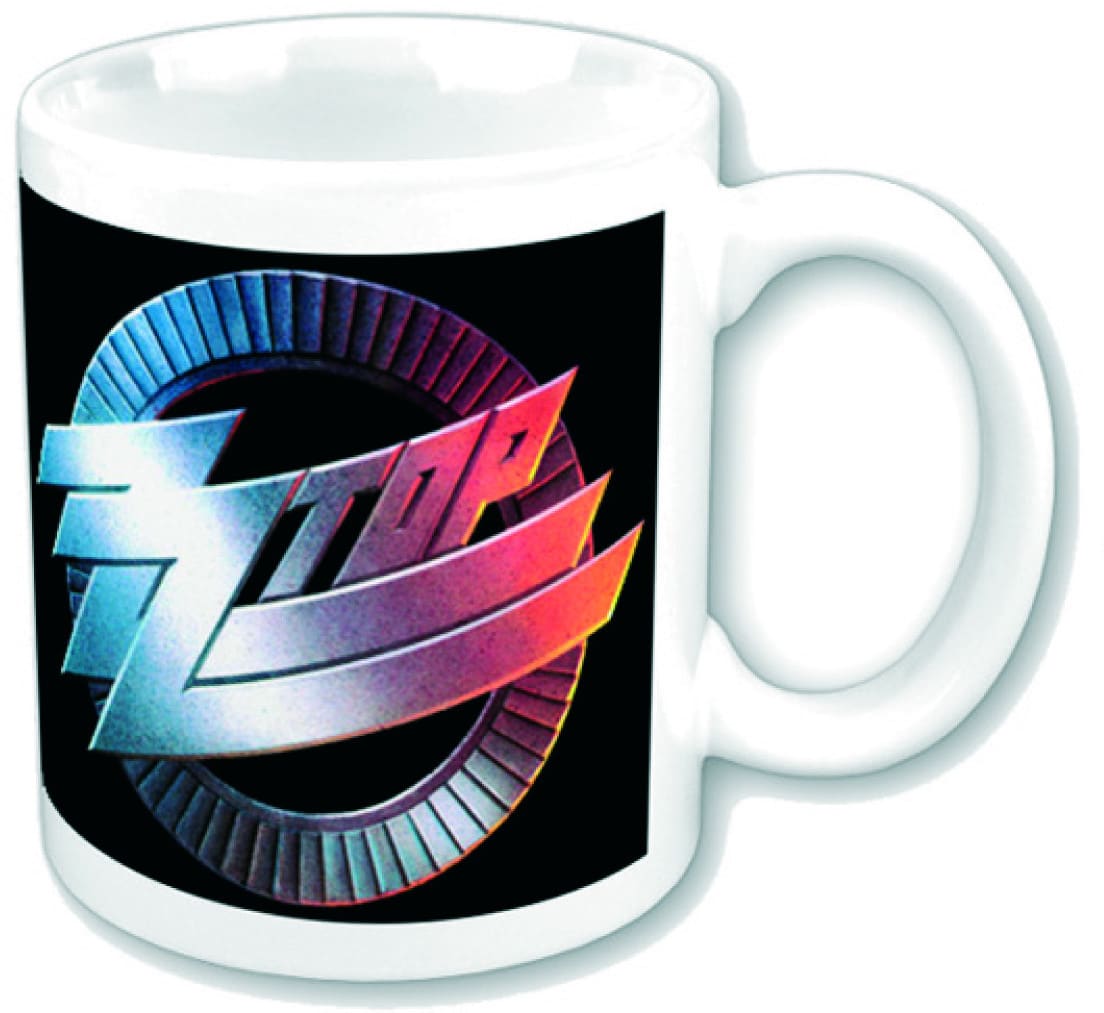 ZZ Top Circle Logo Mug 11 oz Ceramic Boxed Official Band Merchandise Dishwasher Safe