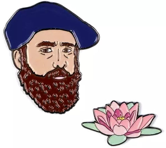 🎨 Claude Monet 2-Piece Enamel Pin Set From Unemployed Philosopher's Guild🎨