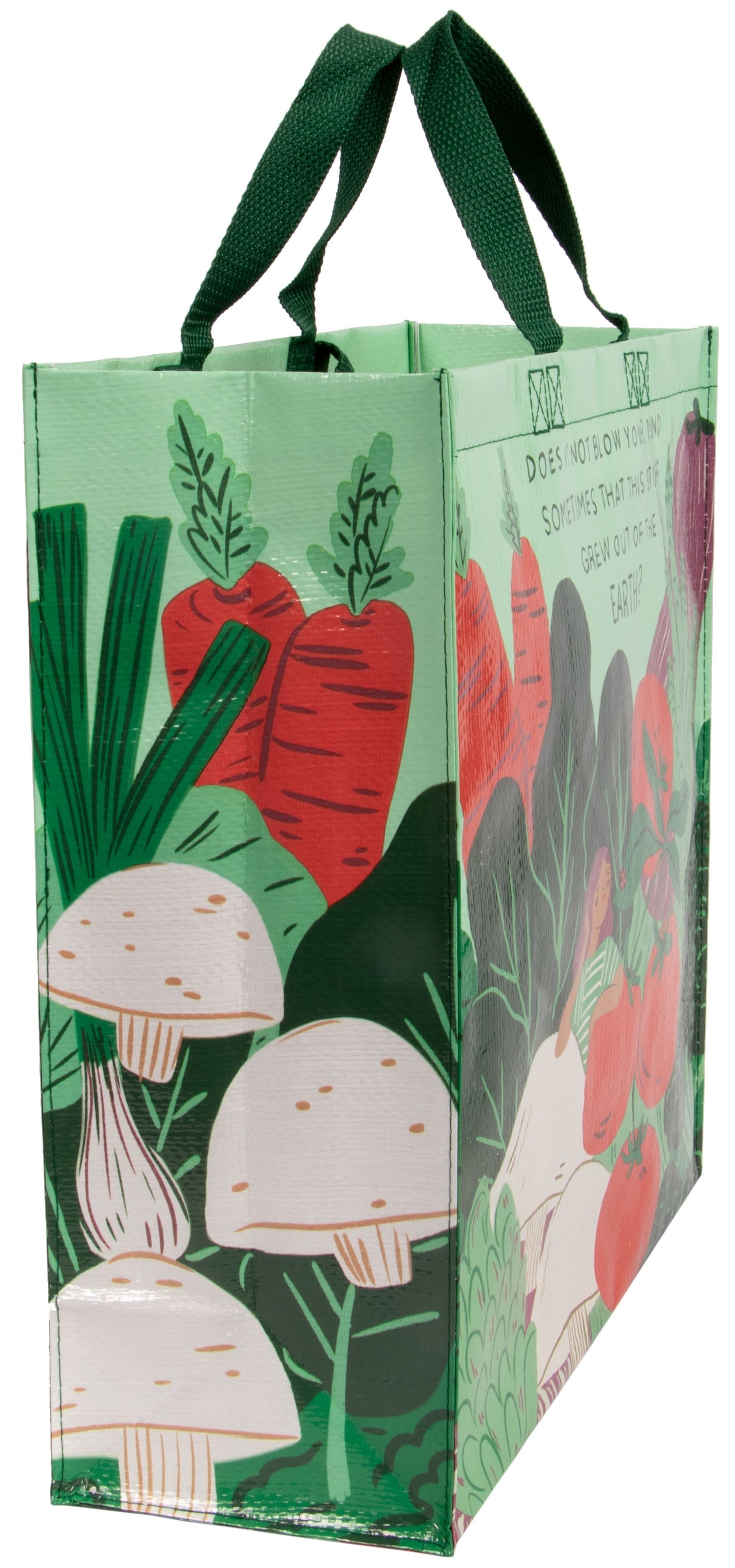 Grew Out Of The Earth - Shopper Tote - 15"h x 16"w x 6"d - Made From 95% Post Consumer Material