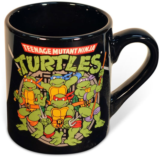 Teenage Mutant Ninja Turtles - Group Sewer Shot: 14 oz. Black Ceramic Mug