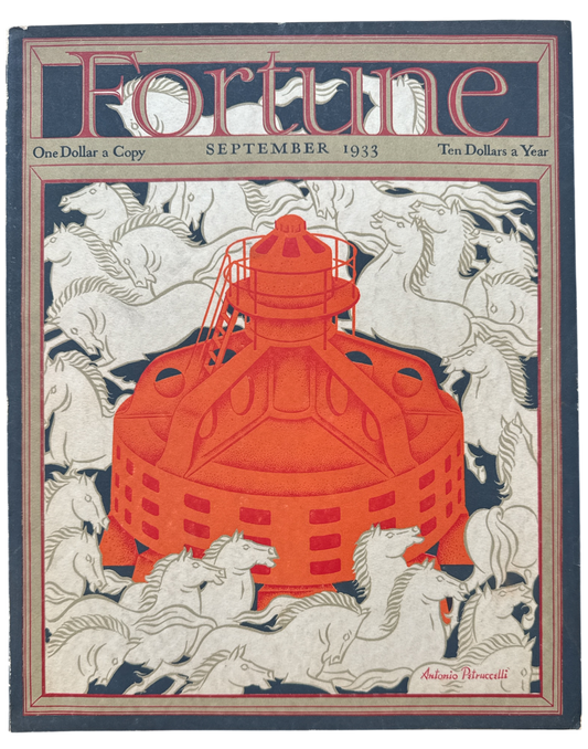 Fortune Magazine – September 1933 – Vol.III No.3 Cover – Near Mint