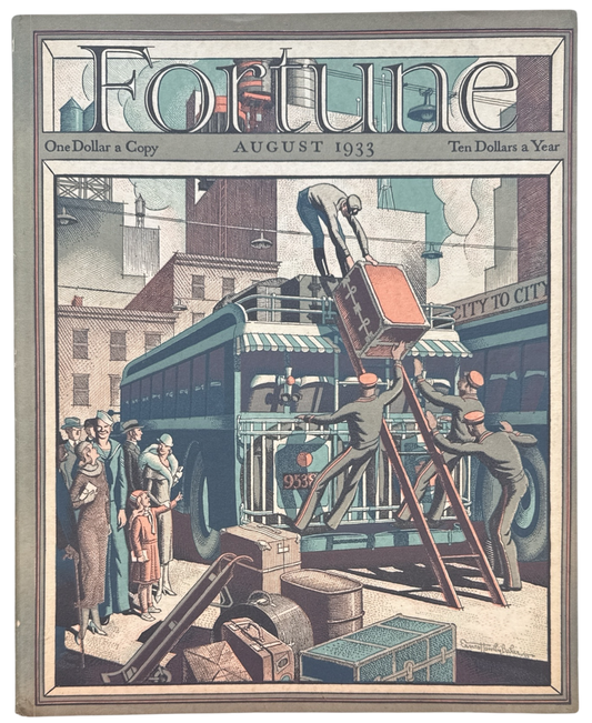 Fortune magazine – August 1933 Near Mint Condition (Original Issue)