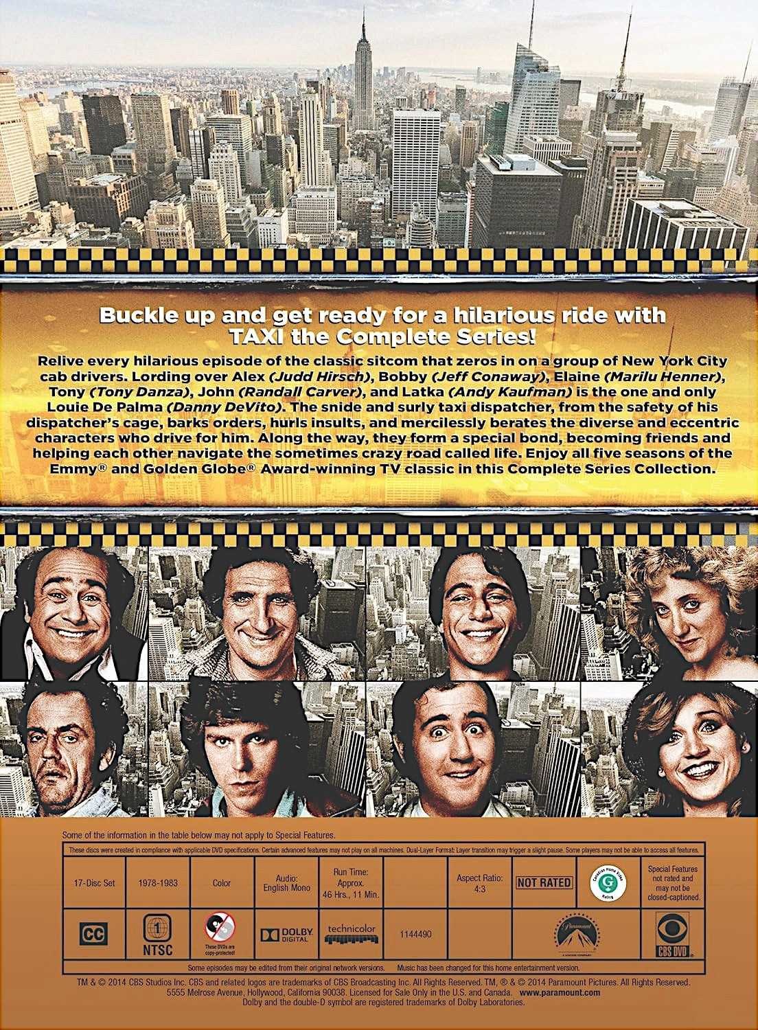 Taxi The Complete Series DVD Box Set 17 Discs Set 46+ Hours Of Viewing