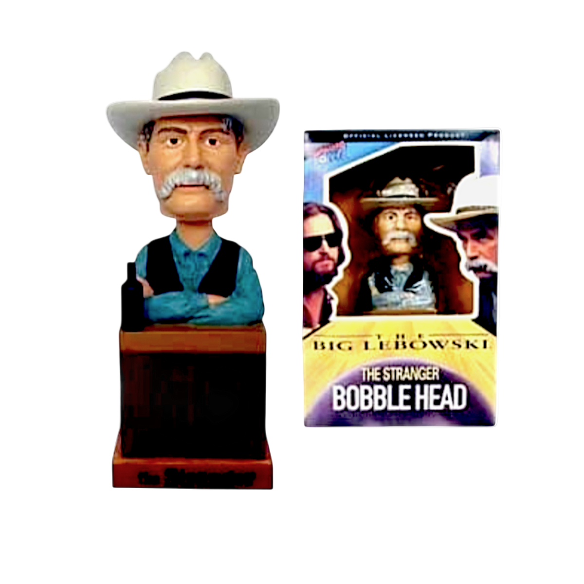 The Big Lebowski The Stranger Bobblehead, Rare Sam Elliott Movie Collectible